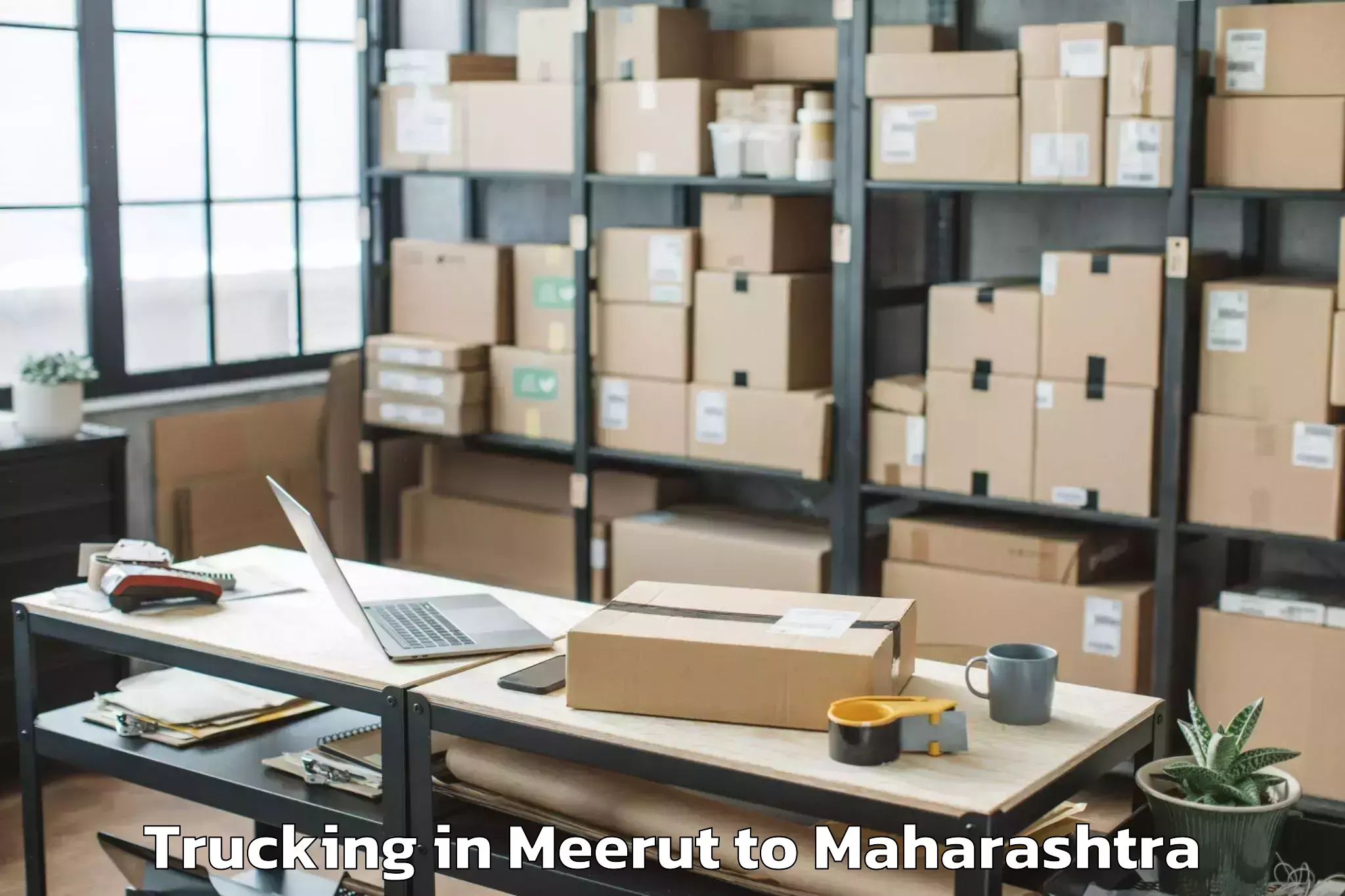 Affordable Meerut to Vaijapur Trucking